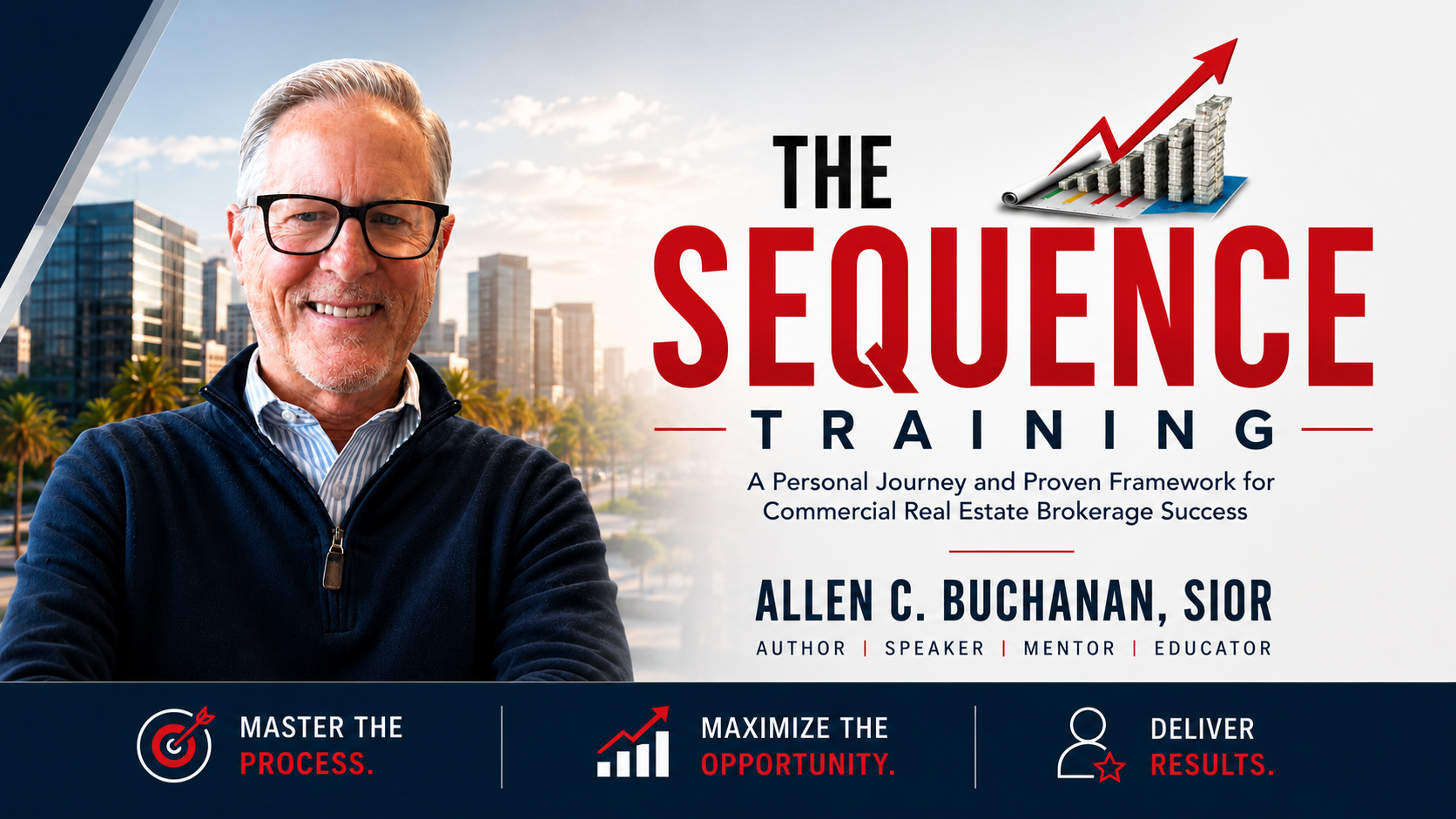 THE SEQUENCE TRAINING — A personal journey and proven framework for commercial real estate brokerage success, presented by Allen C. Buchanan, SIOR.